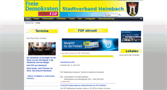 Desktop Screenshot of fdp-heimbach.de