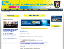 Tablet Screenshot of fdp-heimbach.de